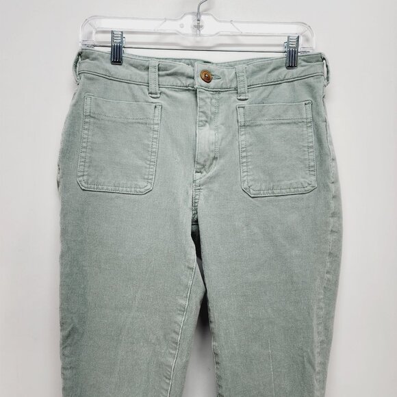 Pilcro Anthropologie corduroy Pants High-Rise Skinny Geen Size 28 - Picture 7 of 11